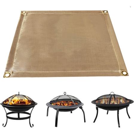 (95x80cm) Brandhæmmende underlag til bålsted | Brandsikkert underlag | Kulgrill underlag | Grill