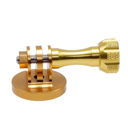 CNC-aluminium tumskruv stativfäste adapter för Gopro Hero 8 7 6 5 4 3+ Session Sj4000 Sj5000 Sj7000 Xiaomi Yi Action Camera (gul färg)