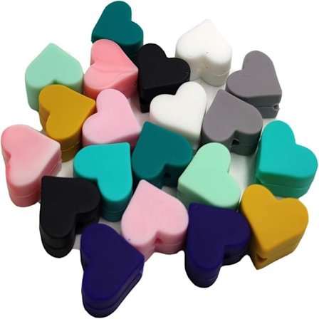 Heart Shape Bead Candy Color Beads Färgglad pärla