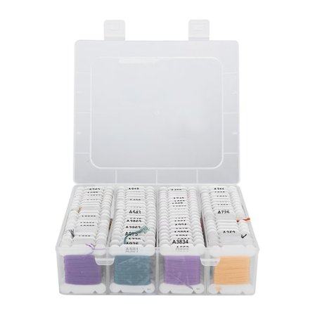 Lyst Polyester Bomullstrådsett - 80 farger, DIY broderi- og veveutstyr