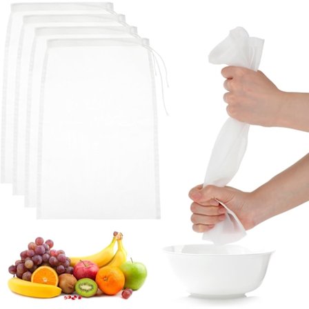 4 stk (200 Mesh) Nylon Melkeposer, 30 x 20 cm Finmasket Ostdukposer