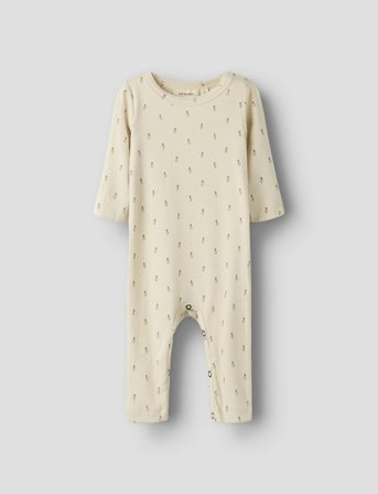 Lil'Atelier Nbfgago Ls Nightsuit Lil - Cream - 80