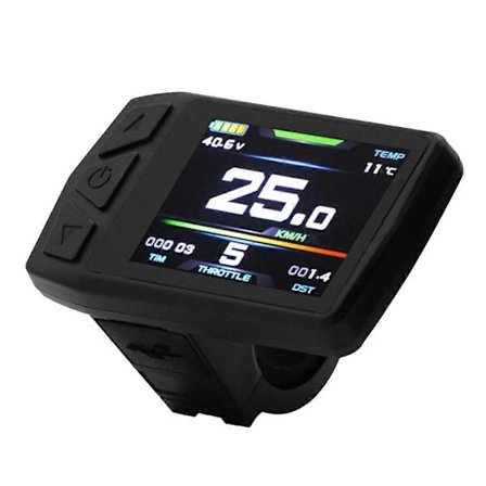 Ebike Display til KT TF01U 24V 36V 48V Intelligent Farverig LCD Meter Vandtæt Samling Elektrisk Cykel