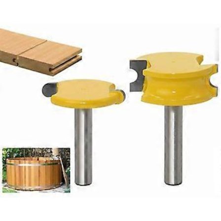 2 st/set Router Bit Träbearbetningsverktyg 8mm, Bågformad Trä Router Bit, Verkligen Mångsidiga Spårfräsar för Bekvämlighet