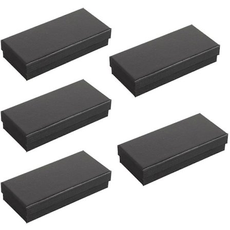 5 st Enkel Klockbox Papper Klockbox Klockhållare Med Svamp Rektangulär Klocka Presentförpackning (FMY)