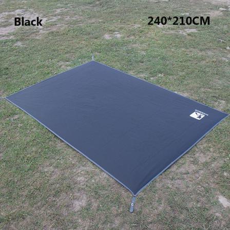Vanntett Teltmatte Ultralette Lommetelt Svart 240x210cm10 10