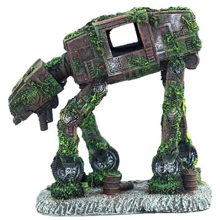 Hartsdekoration i form av en robot i harts för akvarium Betta Shrimp, sköldpadda -