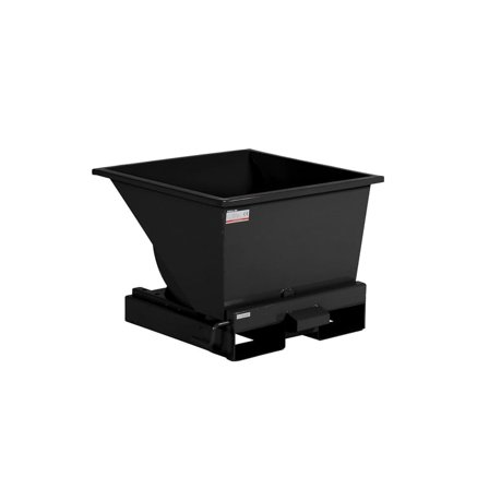 Tippcontainer, 150 liter, svart