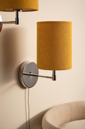 Jotex - SETH vegglampe 2-pakke Oliv/krom - Kjøp Vegglamper hos Jotex