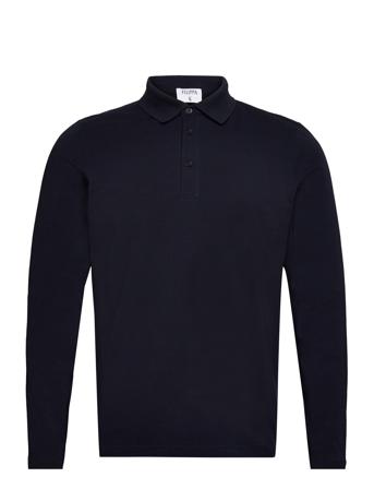 Luke Stretch Polo Shirt Designers Polos Long-sleeved Navy Filippa K