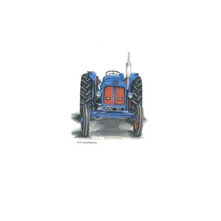 Kevin Milner Fordson Major Gratulationskort En Storlek Röd/Blå