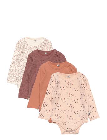 Body Ls Ao-Printed Bodies Long-sleeved Multi/mønstret Pippi