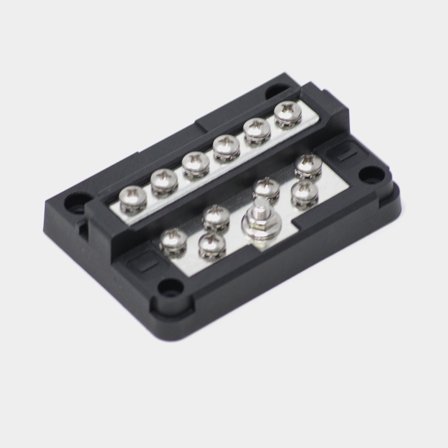 Aansluitklem Egis Mobile Electric RT 12 Circuit Ground Bus Bar, 12 x M4 + 2 x M5, 100 A (30 A per aansluiting)