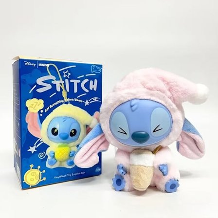 Stitch Blind Box Veske Spis Noe Før Søvn Serien Vinylanheng Søt Dukke Mystery Box Fluffy Dukke Overraskelsesgaver