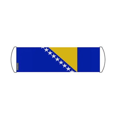 Flagga - Bosnien och Hercegovina - 24 x 70 cm - Polyester - Vattentålig - Fram/bak