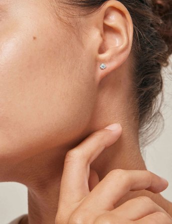 Enamel Copenhagen Rio Mini Studs - Silver - ONE SIZE