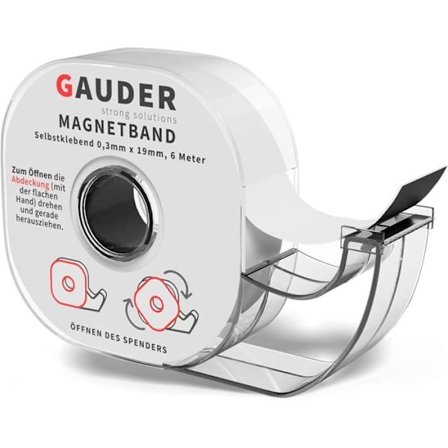 GAUDER Magnetbånd Distributør | Selvklæbende Magnetbånd | Magnetisk Rulle Selvklæbende