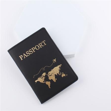 Nytt kart Par Pass Følgebrev Kvinner Menn Reise Bryllup black