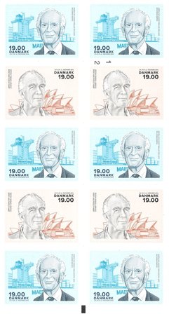 Danmark 2016 - Store Danskere - Postfrisk hæfte