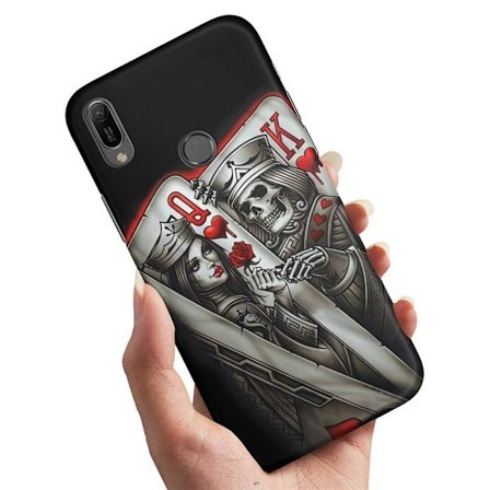 Huawei P30 Lite - Cover/Mobilcover King Queen Kortspil