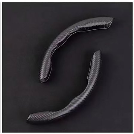 (Matt kolfiber) Universal halkskydd ratt booster skyddande hylsa skydd Modifierade tillbehör dekoration för Tesla Model 3 Y S X