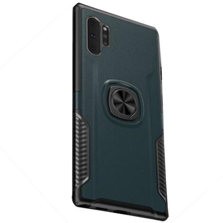 Samsung Galaxy Note10 Plus - Praktisk LEMAN dekselringholder Petrol