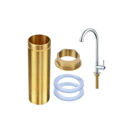Reparationssats för kran, Förlängd vattenkran 1-grepps blandare, Reparationssats med gängade mässingsfästen (M32-100mm)