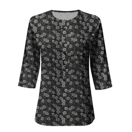 Damblus Loose-fit Pullover Shirt Office Lady Summer Top