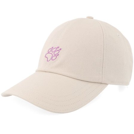 Jack Wolfskin - Beige unconstructed Keps - "Celebrate The Paw Oyster Dad Cap " @ Hatstore