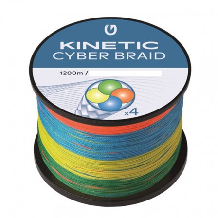 Kinetic 4 Braid 1200m Multi Colour - 0.30mm
