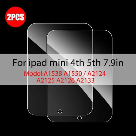 2 st Härdat Glasskärmskydd kompatibelt med iPad Air 5 4 Pro 13 11 12.9 Ipad 9:e Gen 10:e 8:e 7:e 6:e 5 Mini 6 10.5 9.7 M4 M2 Film