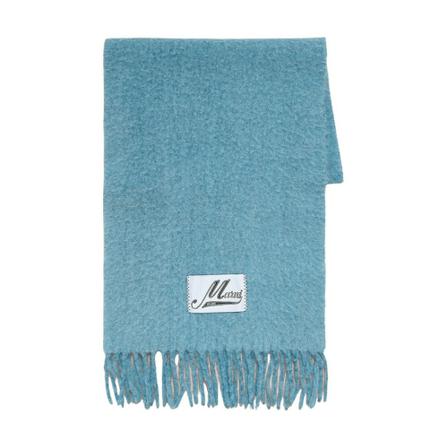 Marni, Scarf Blauw, Dames, Maat:ONE Size,alpaca
