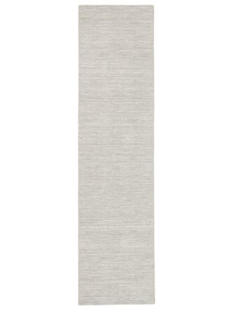 Alfombra De Lana Lisa Handloom Flat Gris Plata Pequeño