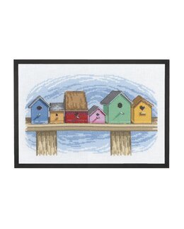 Broderikit Billede Fuglehuset - Permin