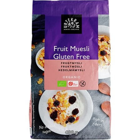 Urtekram Frugtmysli glutenfri Ø 400 g, Helse & Madvarer, Gryn, Flager & Drys, Drys
