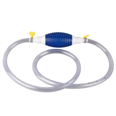 Manuel Hævertpumpe med 1,5 m Hævertslange Bærbar Høj Flow Gas Diesel Væske Vand Transfer Pumpe Universal til Biler