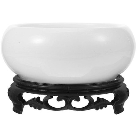 Keraaminen hydroponinen ruukku, pyöreä hydroponinen kasviruukku, keraaminen kukkaruukku vakaalla pohjalla [D], 1 kpl