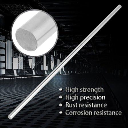 1kpl Laakeriterässylinterin kisko lineaarinen akseli suora pyöreä tanko 10mm halkaisija (500mm)