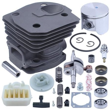 44 mm Cylinder Krumtapaksel Top Finish Genopbygningssæt Kompatibel med HUSQVARNA 340 345 350 Motorsav