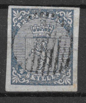 Norge 1855 - AFA 1 - Stemplet