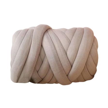 Chunky garnstickning för armstickning Mjukt garn 250 g för att göra självmattor Gray