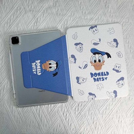 Fodral för iPad 2025 11/ 10 10.9" TD Kalle Anka roterande helsöt