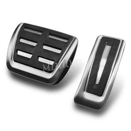 For 2019-2023 Porsche Macan S Turbo Gts Tilbehør Gass Bremse Akselerator Pedal Pad Deksel i Stål, Ingen Boring