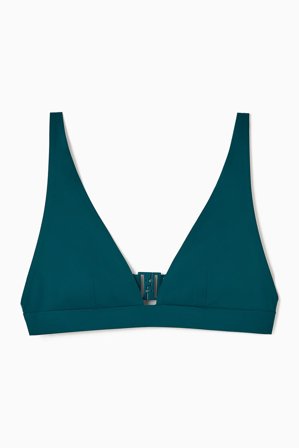 COS Femme Haut De Bikini En Néoprène in Vert