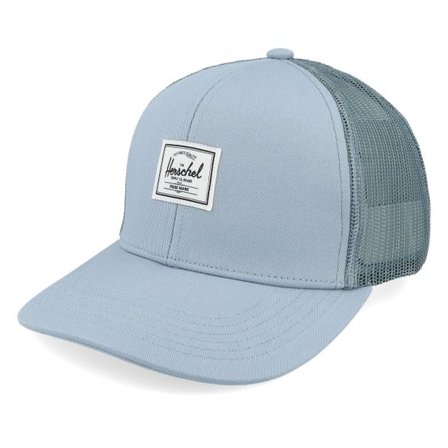 Herschel - Blå trucker Keps - Whaler Cotton Mesh Back Cap Ashley Blue Trucker @ Hatstore