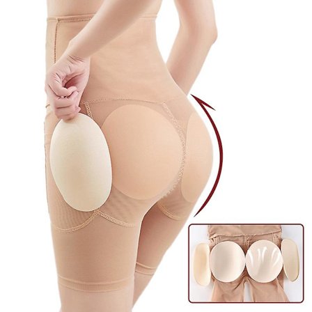 Kvinde Shapewear Kontrol Trusser Body Shaper Butt Lifter Polstret Hip Forbedring Sømløs Undertøj Høj- Talje Kort