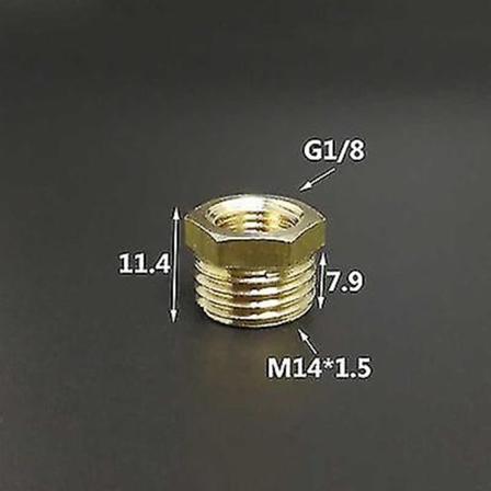 1/4 Quot; 1/2 Quot; Bsp M10/14/16/20 Messing Reduser Bushing Rørkobling Kobling Kobling Adapter For Trykkmåler FM 01-M14