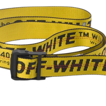 off-white belt yellow