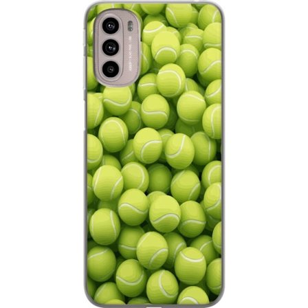 Kompatibel Mobilcover til Motorola Motorola Moto G41 Mønster af grønne tennisbolde i høj detalje, sporty motiv med gentagende tekstur og stærke fa