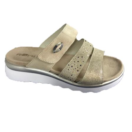 Rohde Schoenen Slipper , Beige , Dames , Maat: 41 EU
